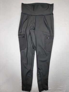 ATG by Wrangler High Waisted Utility Cargo Leggings Dark Gray M LA201GY